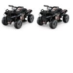 6V Electric Children Toy Car w/Music Story Function USB Front Storage Basket