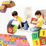 CHILDREN KIDS ALPHABET NUMBERS PLAY MAT MULTI COLOUR INTERLOCKING PLAYMAT TOY