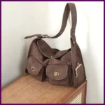 Casual Commuter Large Capacity Suede Pillow Bag Single Shoulder Crossbody Bag