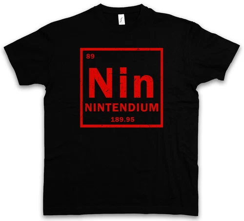 s-l500-12 NIN T-SHIRT Tendium Periodic Table Nintendium Element Periodic Table NES Console - Image 1