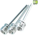 Efficient Nickel-Plated Inflating Needle for Sports Equipment - 50 PSI Capacity