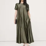 Bananarepublic - Italian Satin Trapeze Maxi Dress - Selling Fast