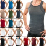 Different Touch Men's G-unit Style Tank Tops Square Cut Muscle A-Shirts