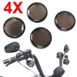 4pcs Smoked Turn Signal Light Smoke Lens Covers For Harley Sportster Glide Dyna