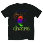 The Doors T Shirt Jim Morrison Gradient band logo Official Mens Black