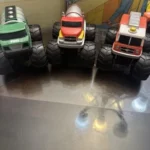 Kid Galaxy Lot Of 3 Truck Fuel Monster Truck Fun Push n Go Play Toys