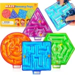 Squishy Toys Sensory Fidget Toys for Kids: 4 Pack Maze Sensory Toys for Autism -