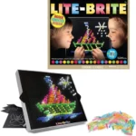214 Pegs Magic Screen Retro Style Lite Brite Kids Toy Fun Light Bright Game Set