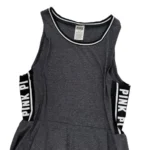 PINK Victoria's Secret Gray Skater Dress Women's Size Large Logo Athleisure