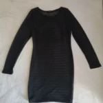 Black semi see through dress