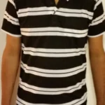MENS GILLICCI BRAND SUMMER CASUAL STRIPED FASHION COTTON POLO SHIRT T SHIRT C101