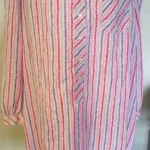 Schrader Sport Vintage Women's Shirt Dress Long Sleeve Multi Color Sz 14