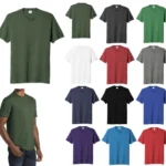 MEN'S LIGHTWEIGHT, SHORT SLEEVE, COTTON / POLY BLEND, CREWNECK, T-SHIRT. S-4XL