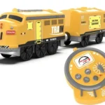 Motorized Train for Kids, Remote Control Locomotive Train Toy for Wooden Trac...