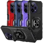 For ATT Verge 2 (2026) Phone Case Metal Ring Magnetic Support Kickstand Cover