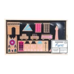 Once-Kids Wanderlust PARIS Wooden Building Blocks Set Eco Toy Kids Constructor