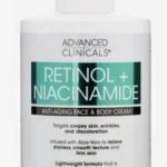 ADVANCED CLINICALS RETINOL + NIACINAMIDE Anti Aging Face Body Cream 444 ml NEW