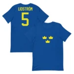 Retro Team Sweden Nicklas Lidstrom Vintage style hockey jersey shirt