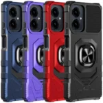 For Cricket Icon 2026 Phone Case Metal Ring Magnetic Support Kickstand Cover