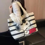 Peanuts Snoopy Joe Cool Large Canvas Tote Shoulder Bag Unisex New*