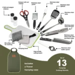 Camping Cooking Utensils Set Kitchenware Cookware Equipment Out/Indoor Gear Kit