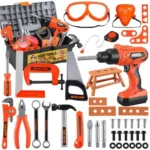 Kids Tool Set Zealous 48 pcs Toddler Tool Set with Tool Box Electronic To...