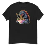 Cute Godzilla eating Big Bowl Ramen Noodle Unisex classic tee