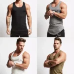 Mens Gym Training Vest Fitness Singlet Workout Muscle Bodybuilding Tank Tops