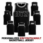 Custom BTS Idol Basketball Jersey Shirt, Fan Lovers Kpop Fan Gift